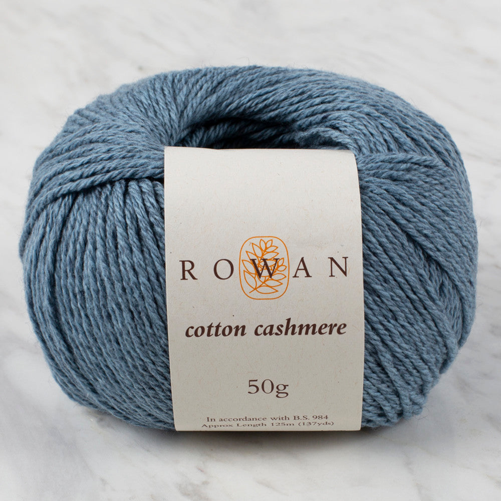 Rowan Cotton Cashmere 50gr Kot mavi El örgü İpi - 00223